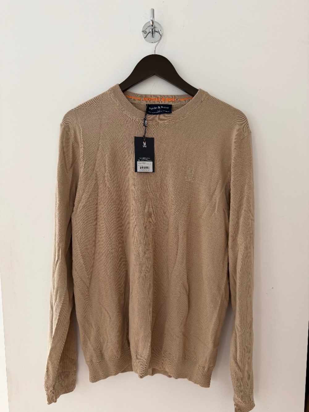 Psycho Bunny Tan Cotton Sweater